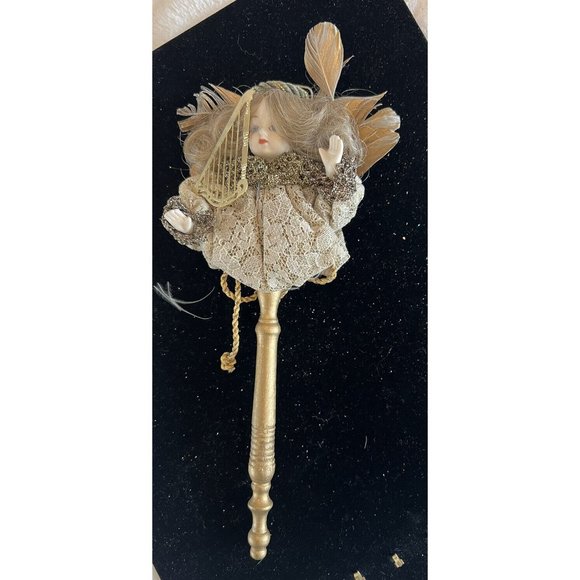 Vintage 1985 Louis Nichole Victorian Doll Angel Head On Post - Picture 3 of 5